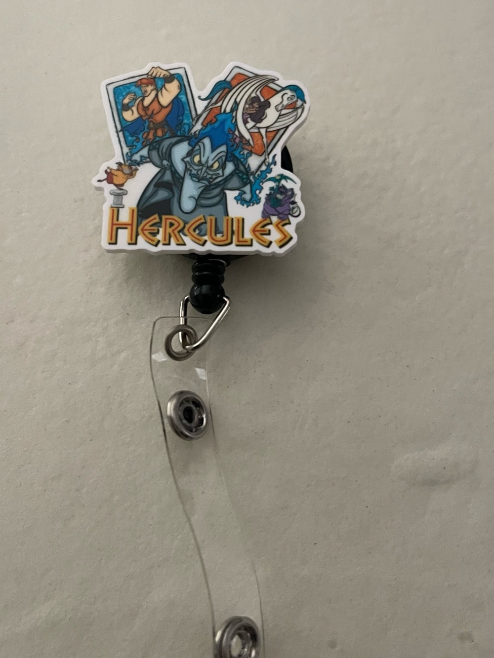 Hercules Character Badge Reel - Blue & Yellow
